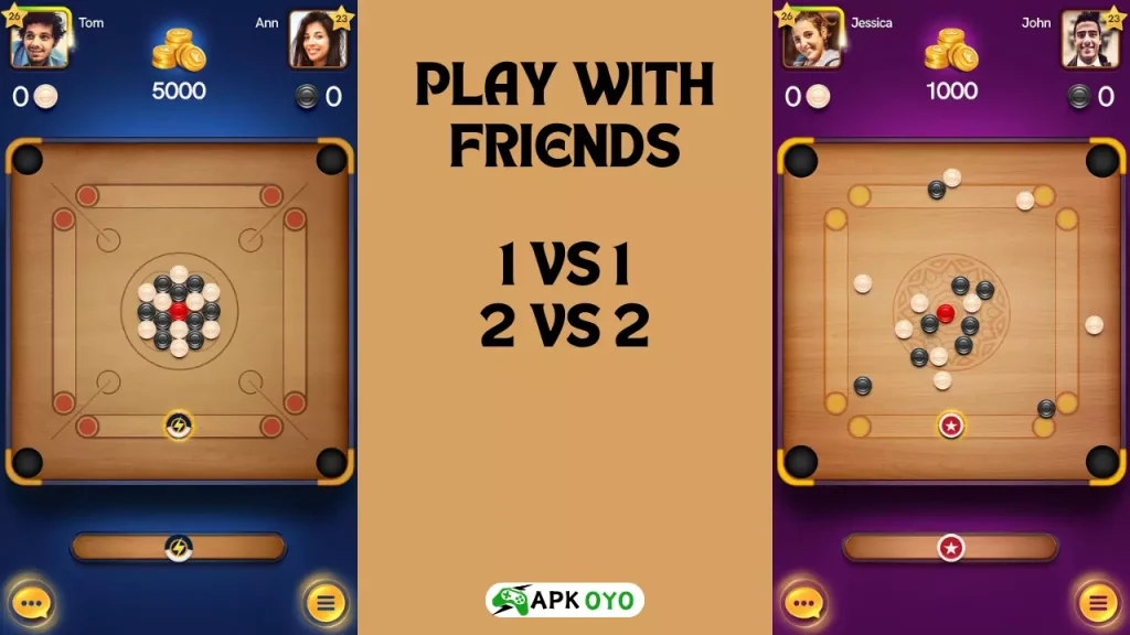 Play With Friends Carrom Pool
