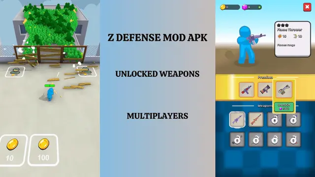 Z Defense MOD APK (v3.8) Unlimited Resources, Latest Version