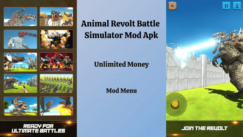 Animal Revolt Battle Simulator Mod Apk v4.0.0, Unlimited Money & Gems